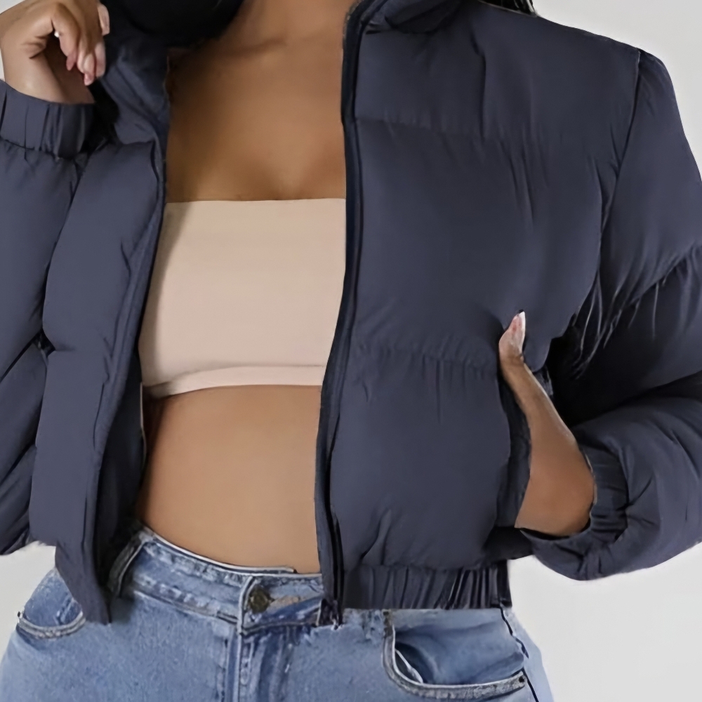 New Never worn Navy blue puffer jacket